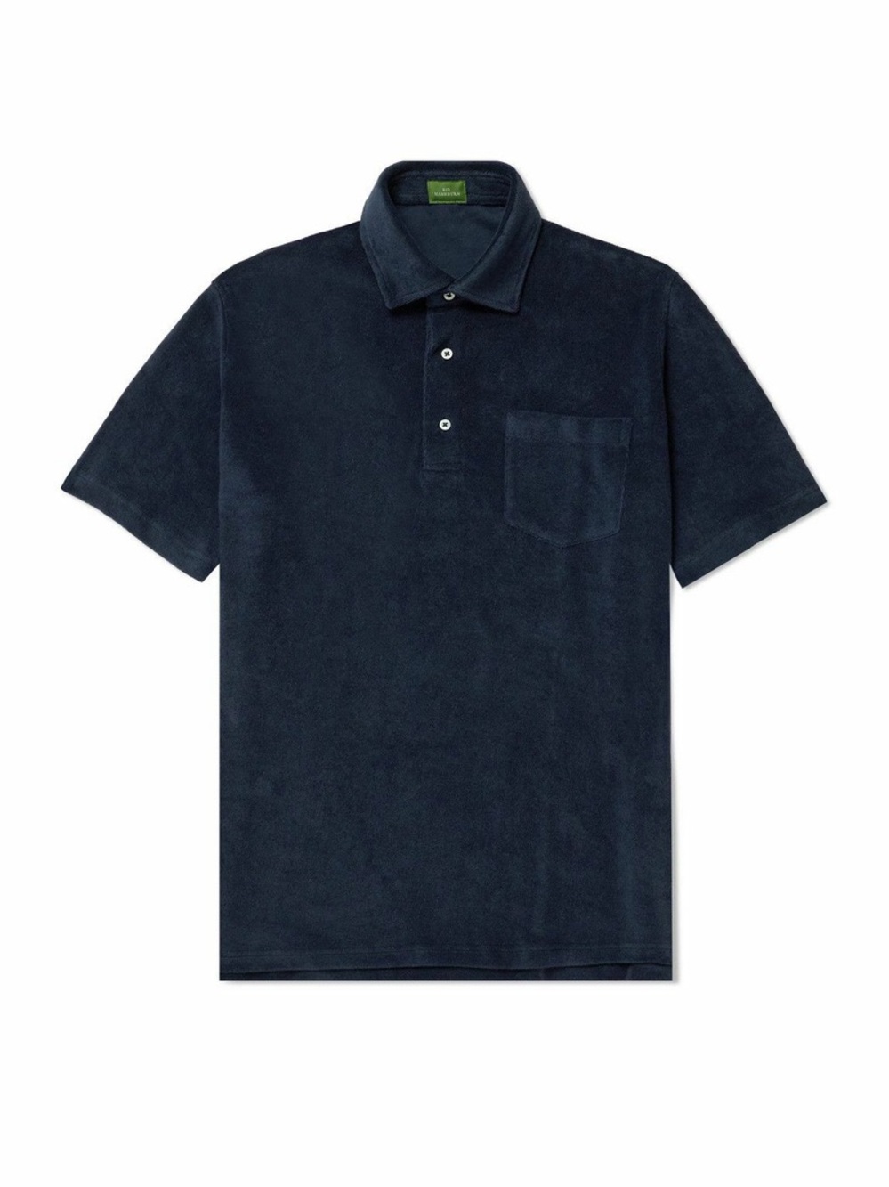 Sid Mashburn Polo Shirt Men’s Medium Navy 100% Pima Cotton Terry $150